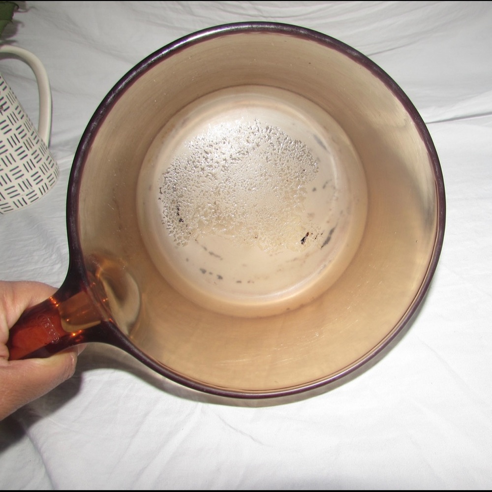 Vintage Vision Amber Glass Saucepan - Picture 8 of 9